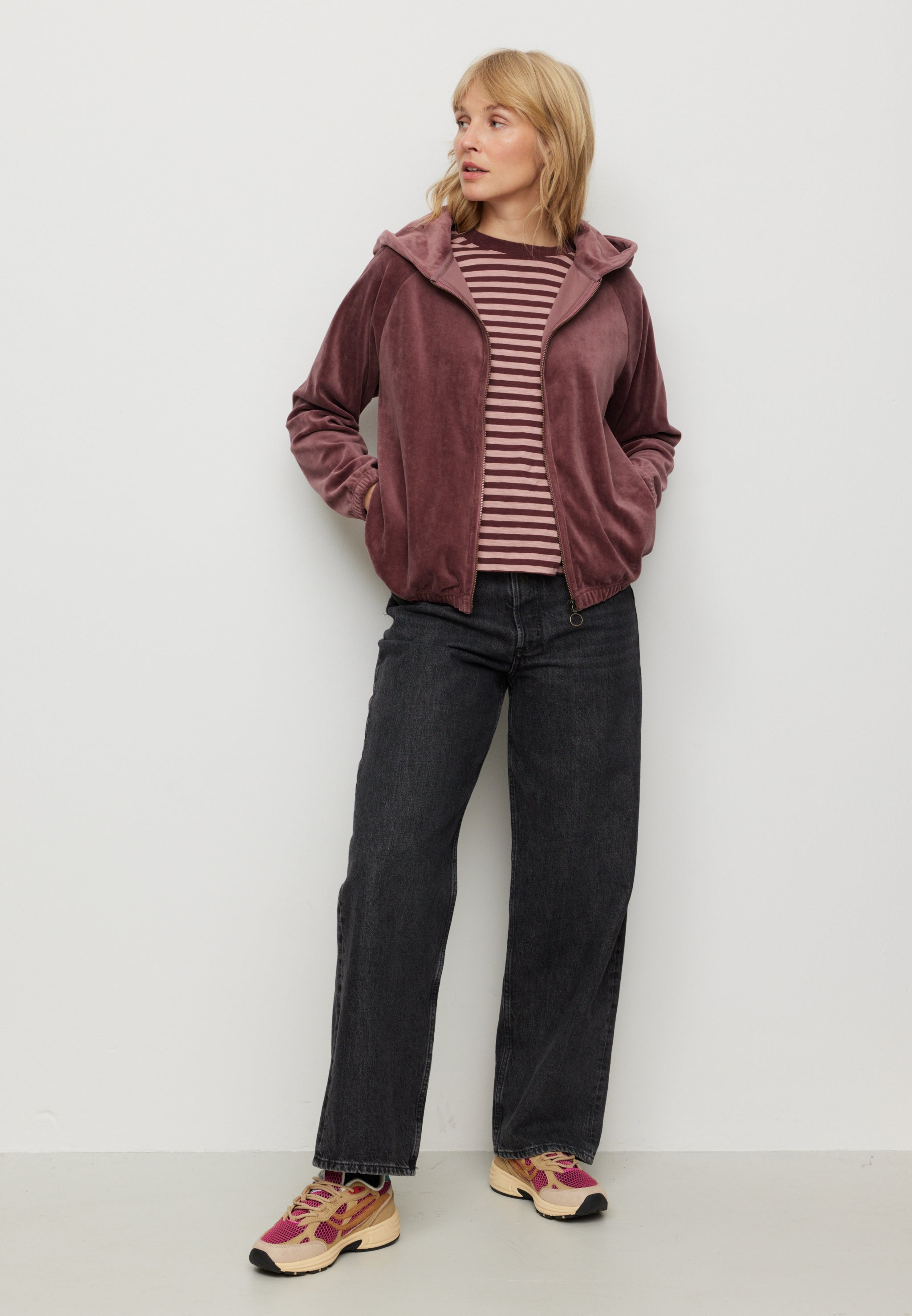 Recolution Heliconia felpa zip bacca cotone bio