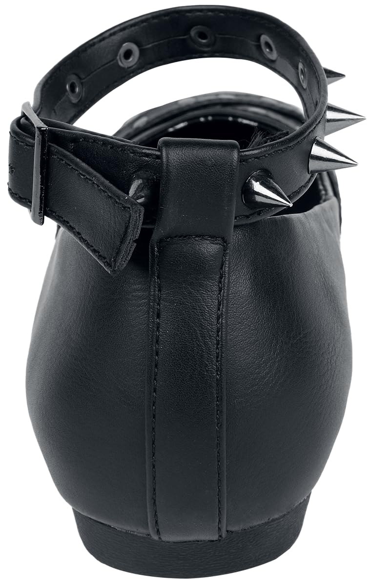 Gothicana by EMP Ballerine Ballerine Nere Cinturini Donna