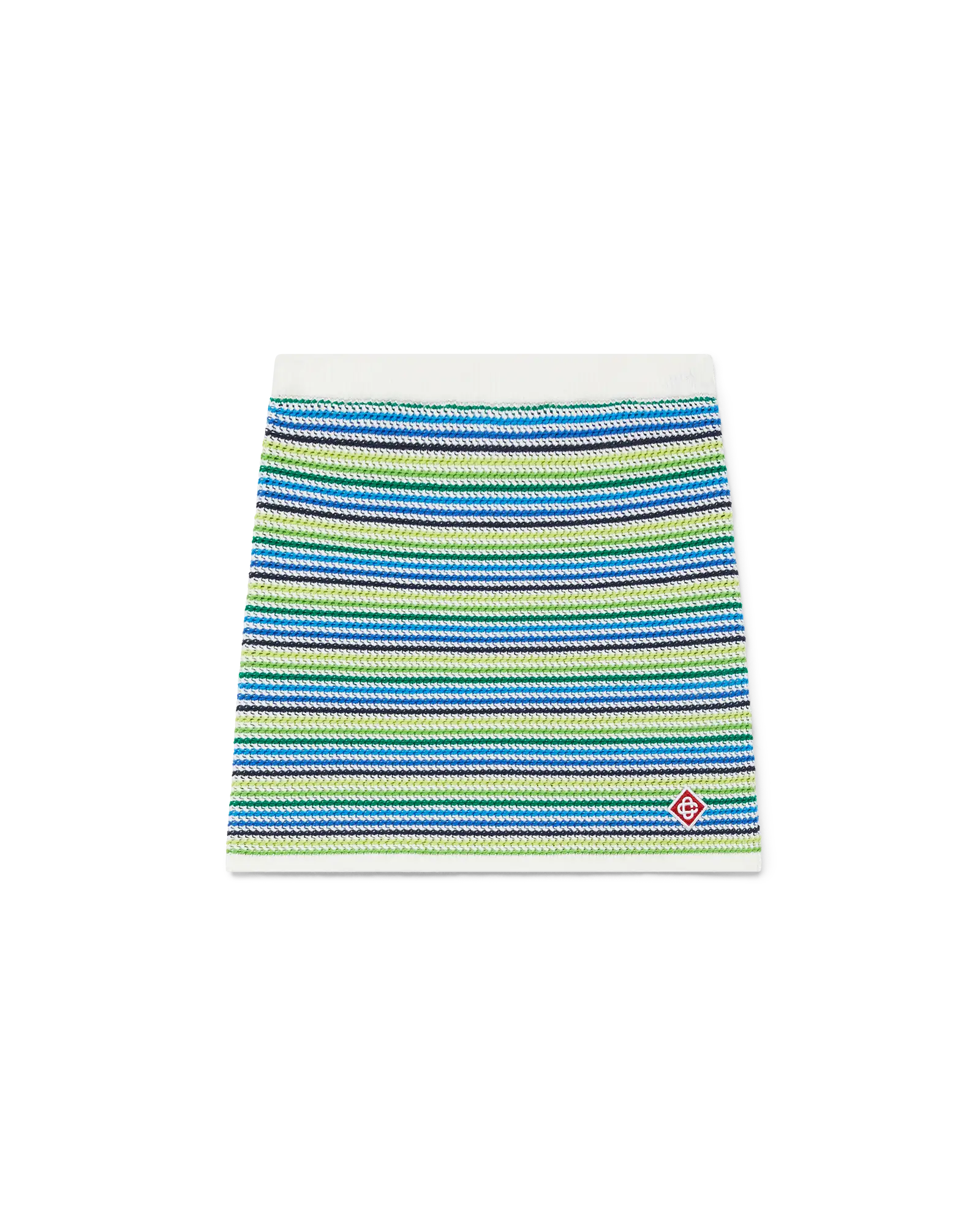 Casablanca Children Stripe gonna bimba verde cotone