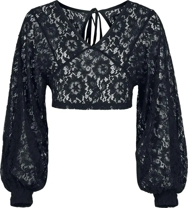 Gothicana by EMP Countess Bathory Blusa Donna Nera L