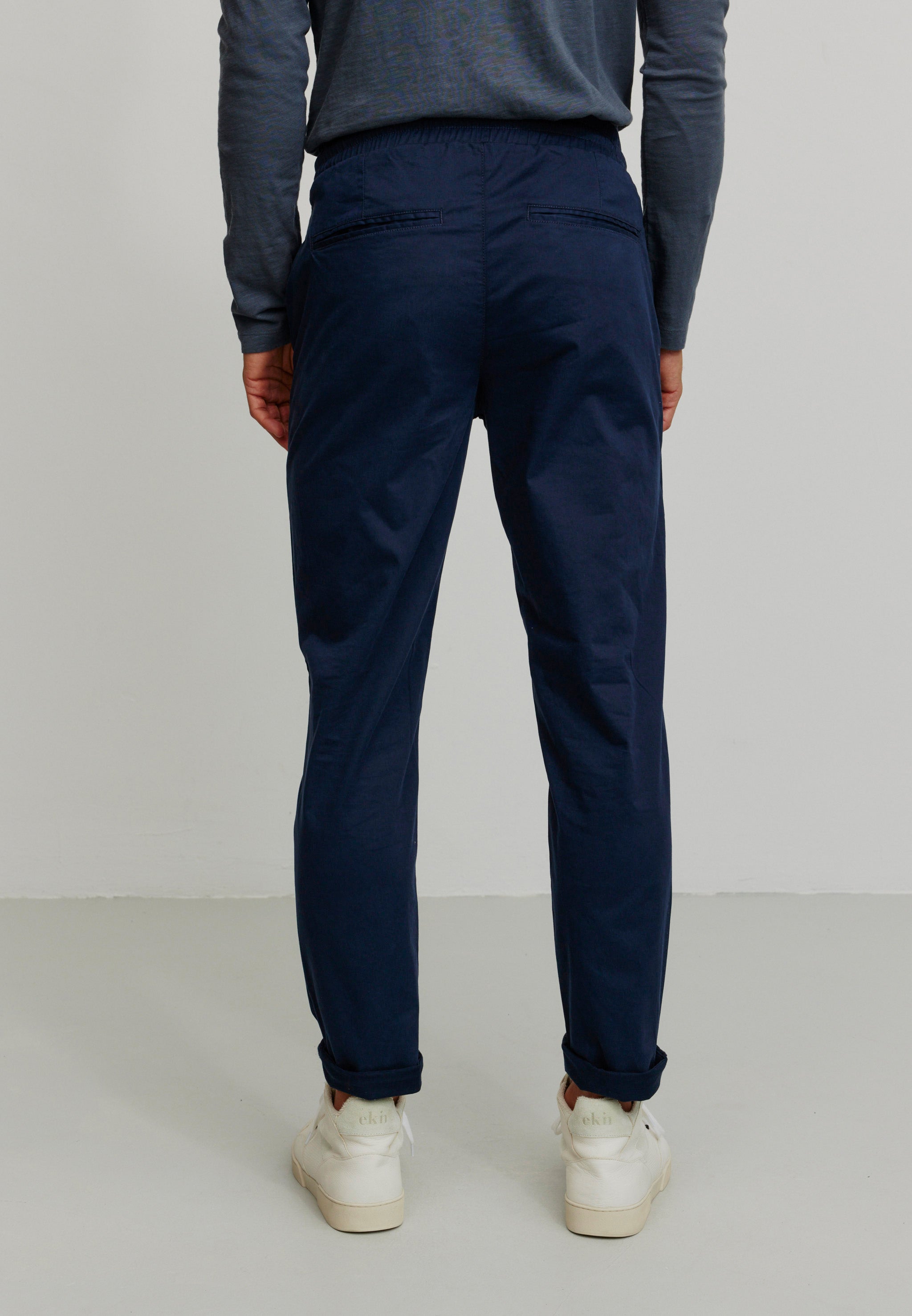 Recolution Taro pantaloni chino dark navy cotone bio