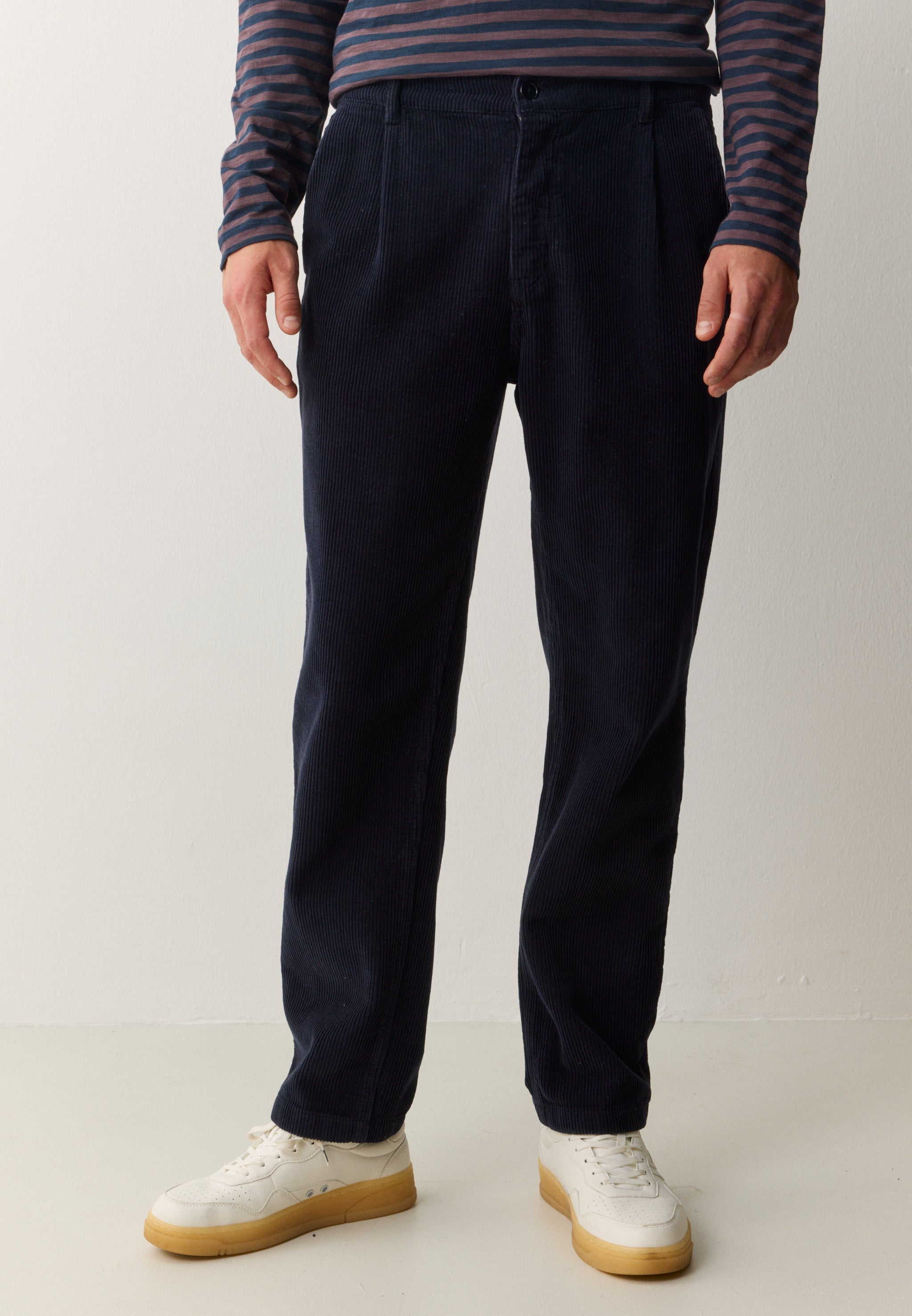 Recolution Oak Corduroy pantaloni blu velluto cotone