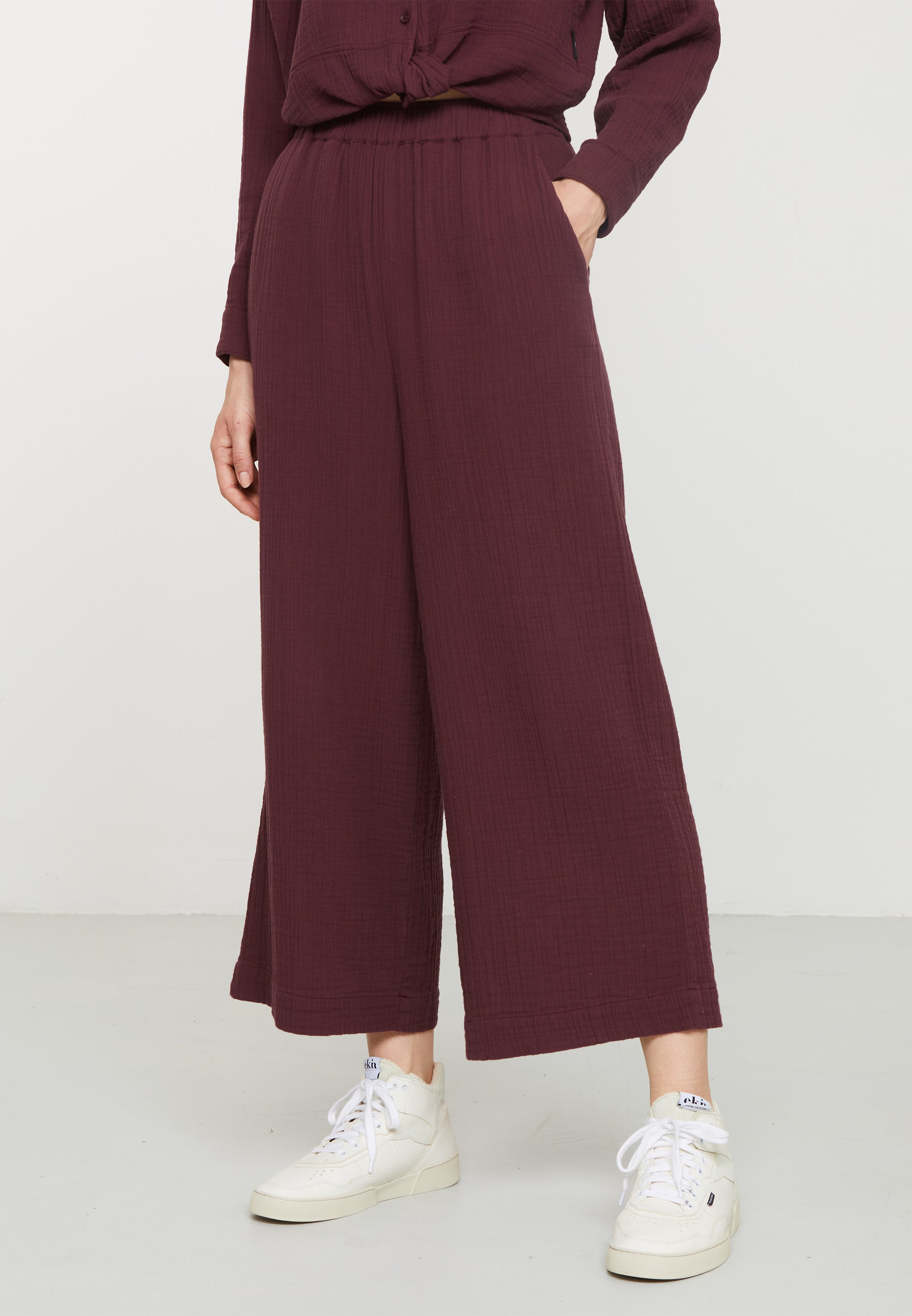 Recolution Limba pantaloni culotte prugna