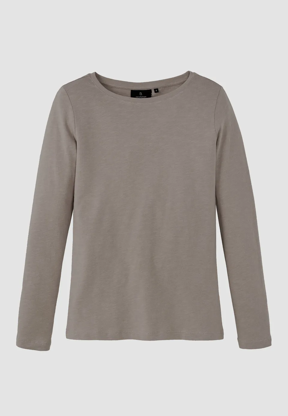 Recolution Iris maglia manica lunga marrone cotone bio