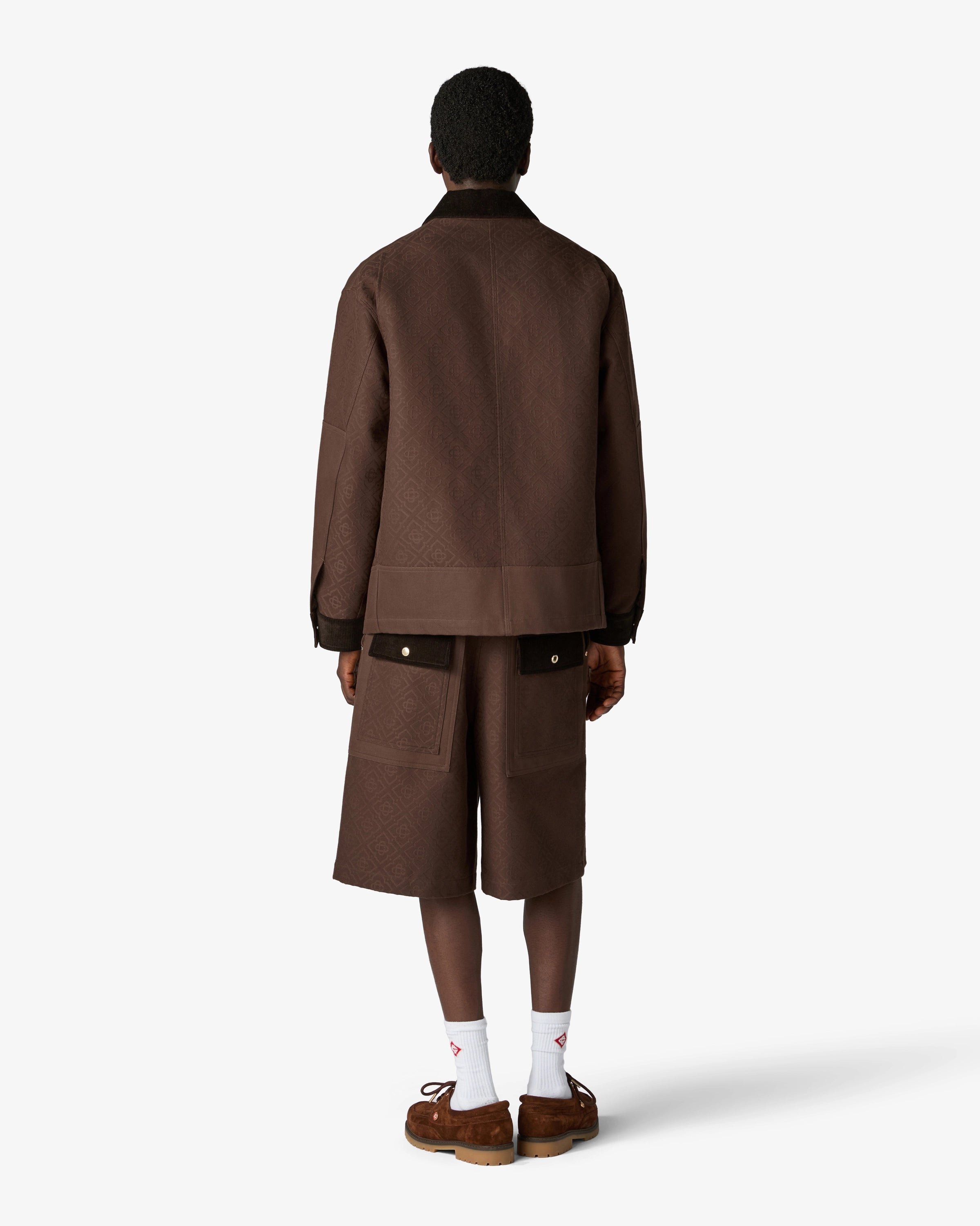 Casablanca Workwear Safari giacca safari marrone cotone