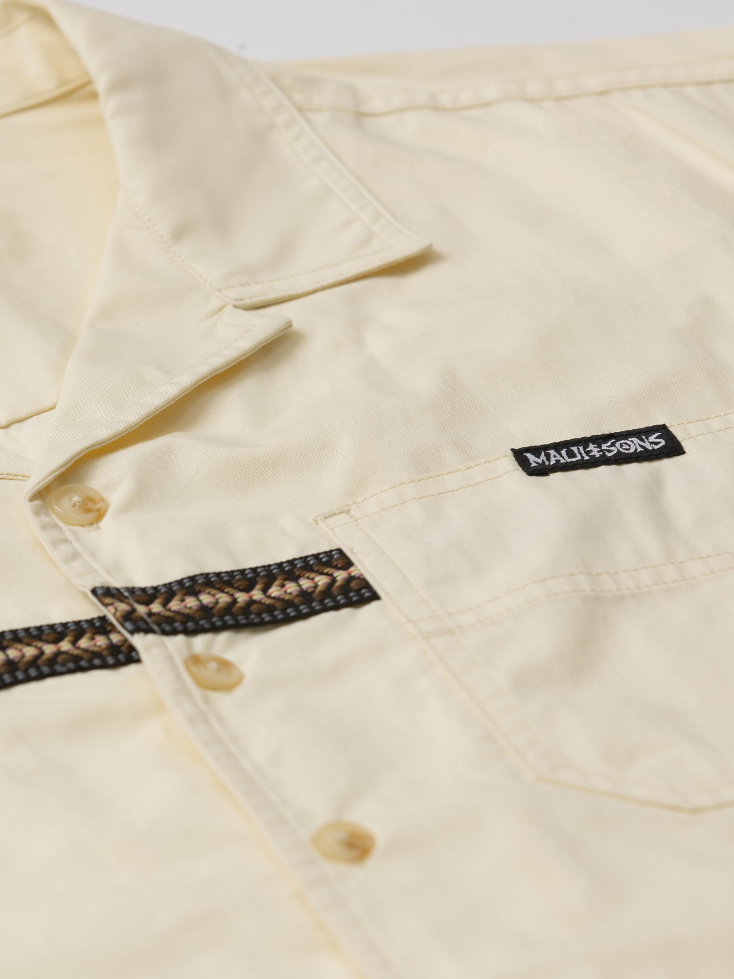 Maui and Sons Elements camicia crema in cotone