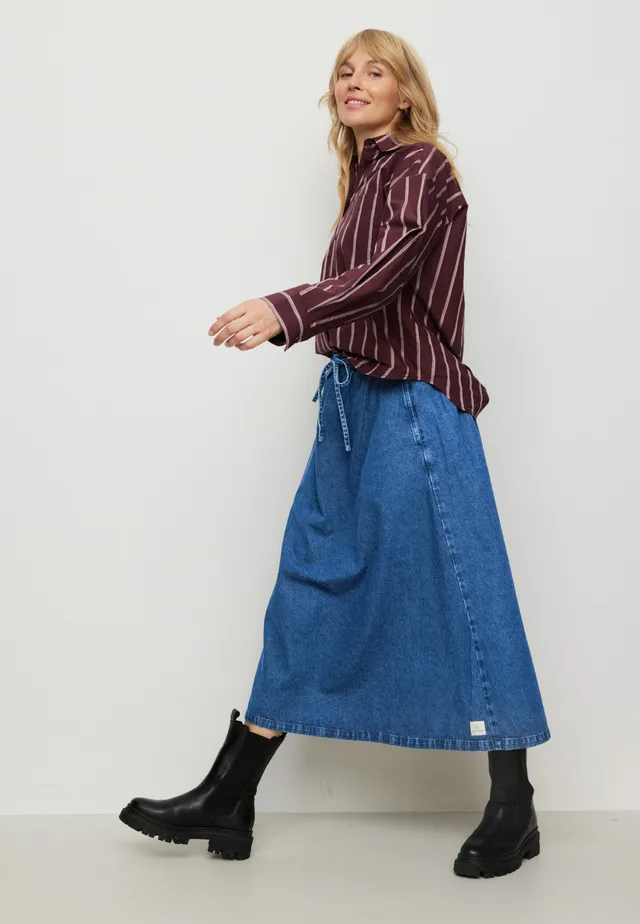 Recolution Resellia gonna denim blu midi donna