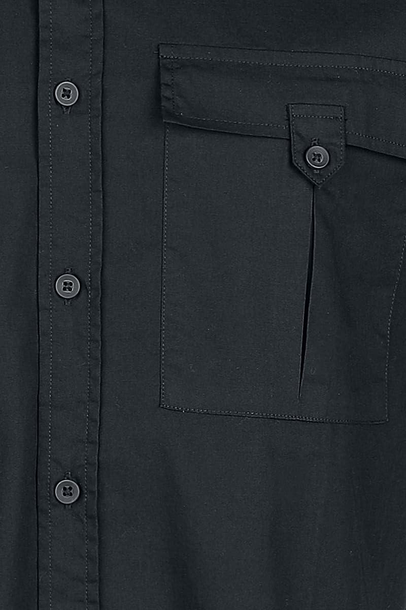 Gothicana by EMP camicia nera taglia L maniche lunghe