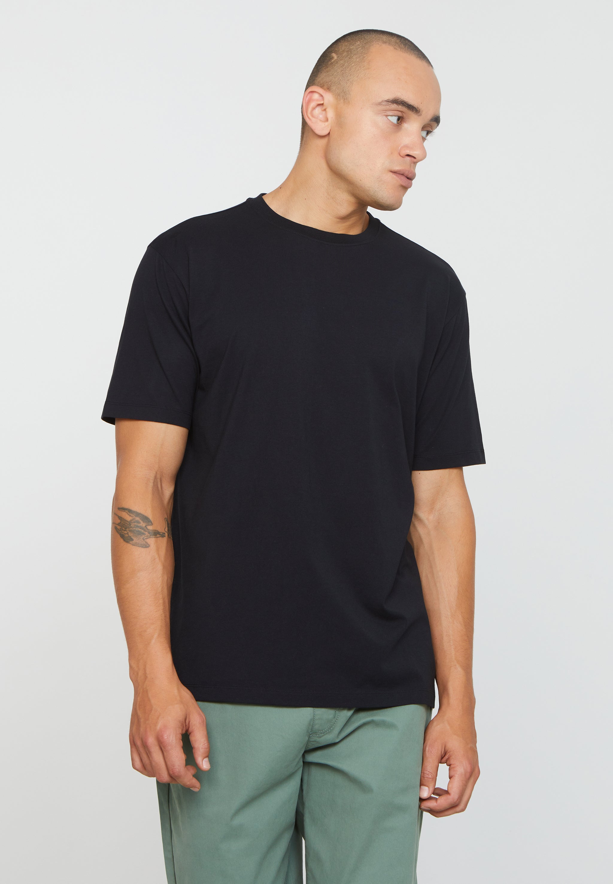 Recolution Aposeris t-shirt uomo nero in cotone bio