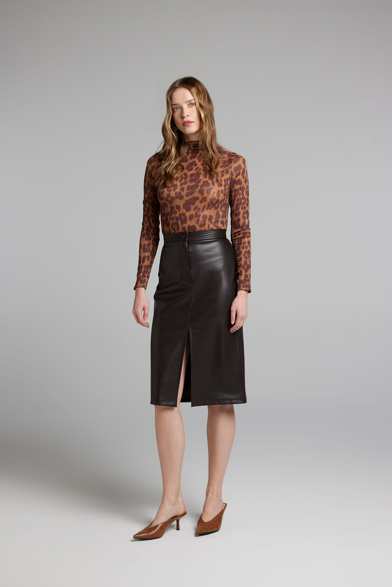 Sarah Chole 24922 gonna pelle taglia unica nera