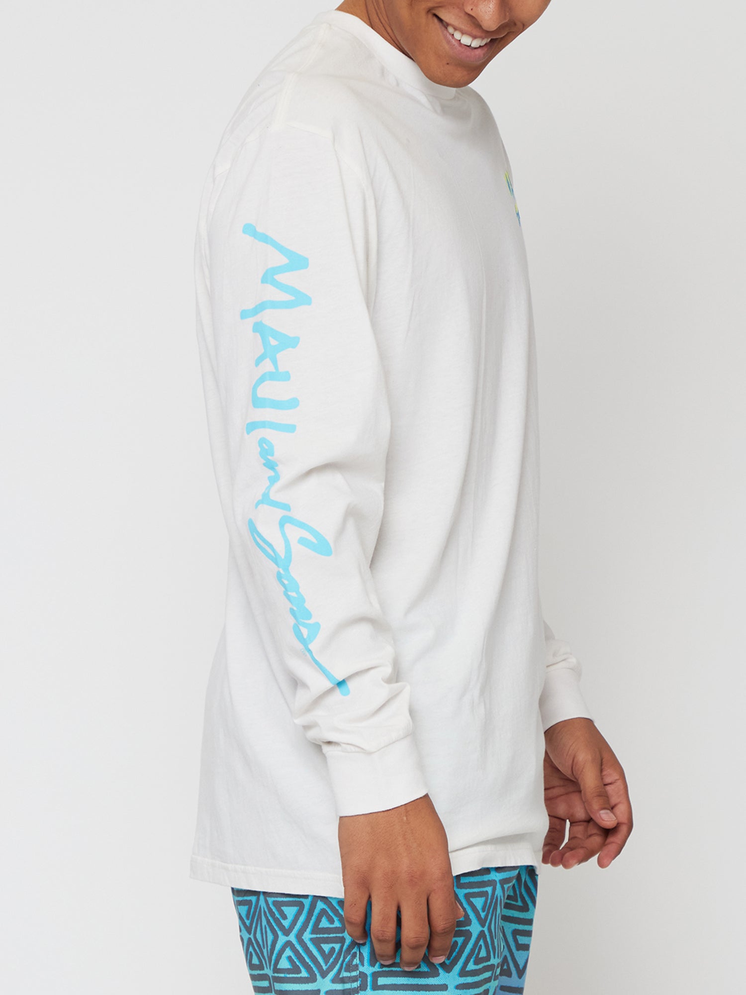 Maui and Sons Windwalker maglia maniche lunghe bianca