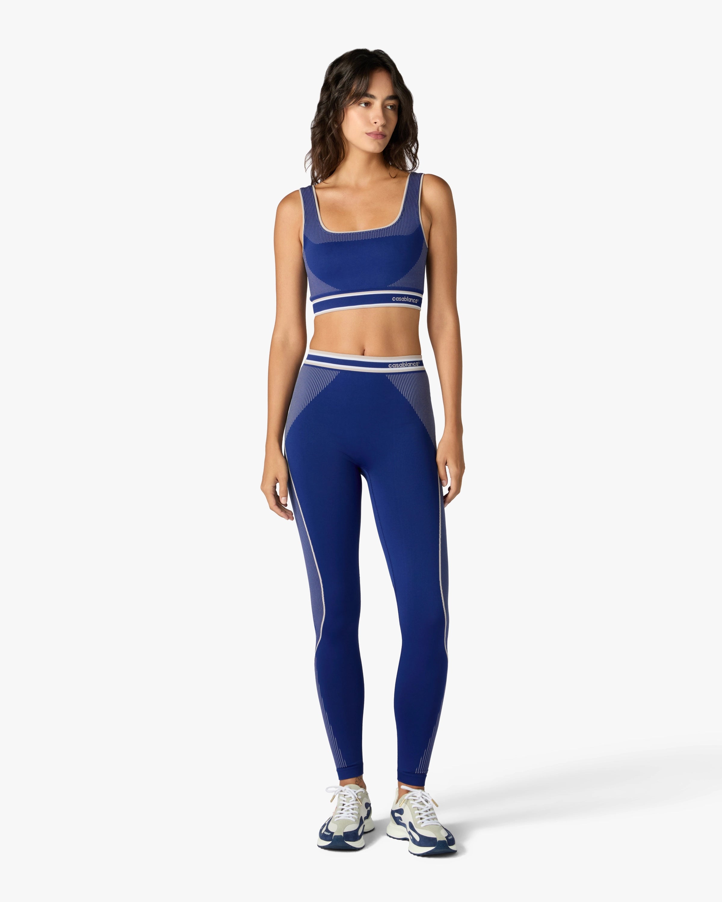Casablanca Seamless leggings blu elasticizzati