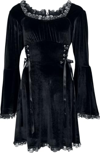 Gothicana by EMP Abito Nero con Lacci taglia M gotico