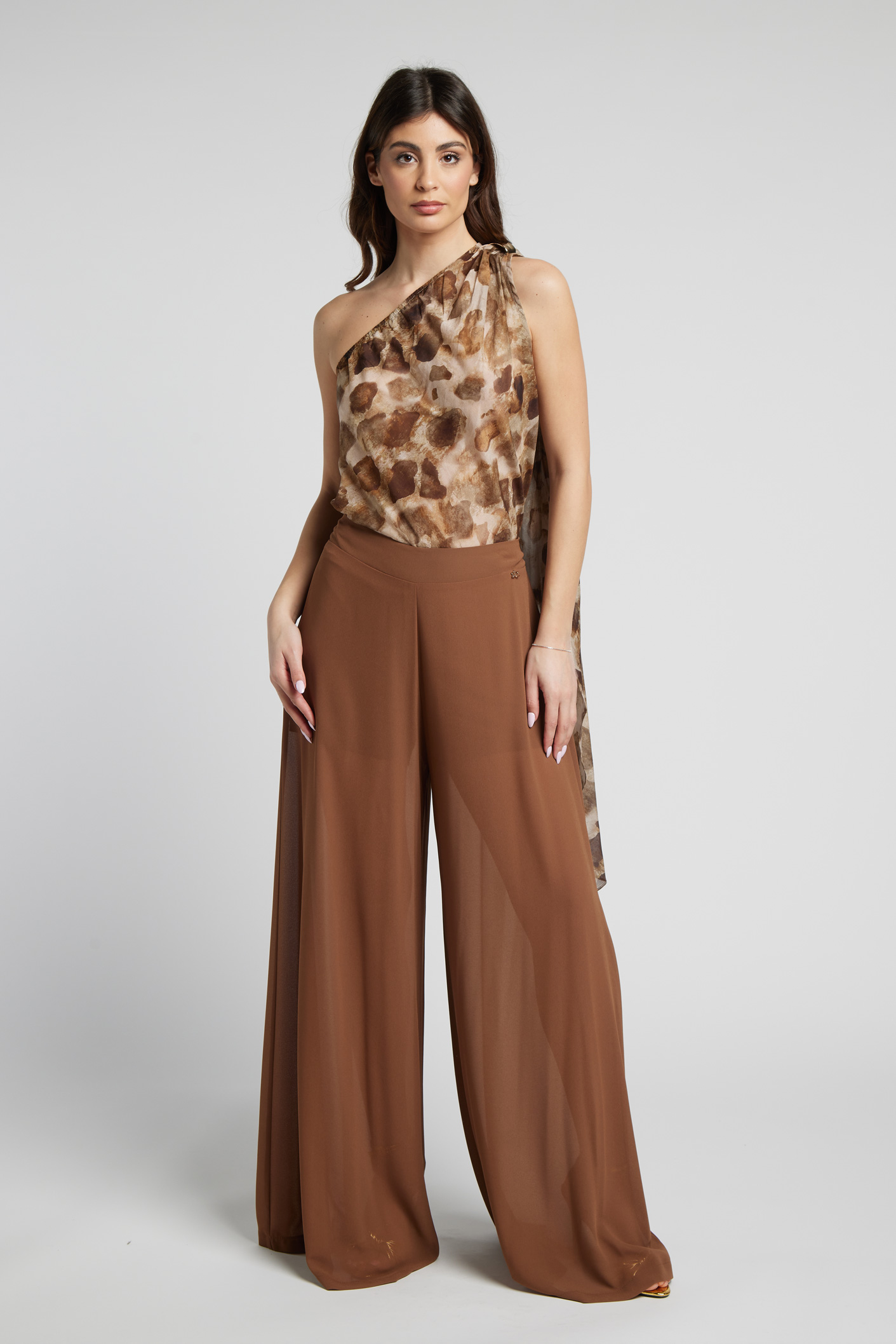 Sarah Chole 26993 Pantaloni Georgette Taglia Unica
