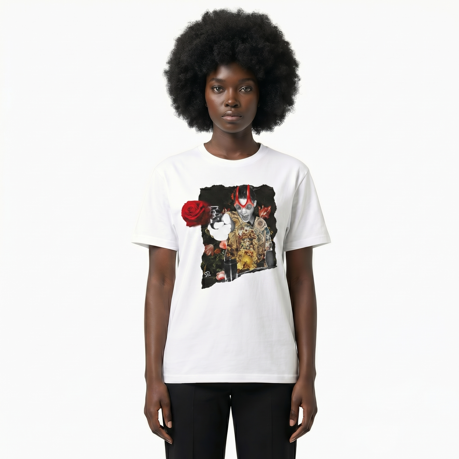 Seetees The Rose t-shirt stampa fotografica
