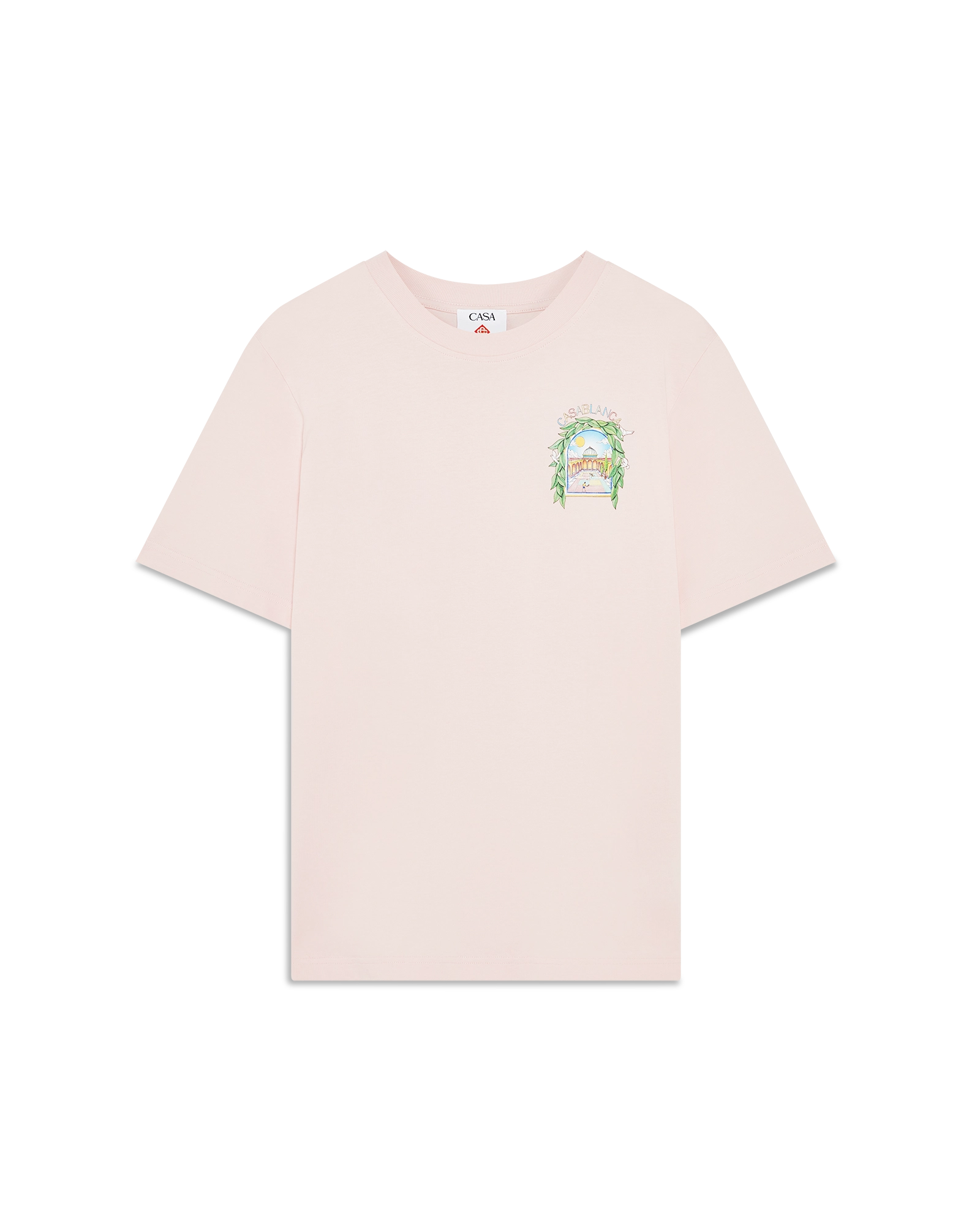 Casablanca L'Arche de Tennis maglietta cotone rosa M