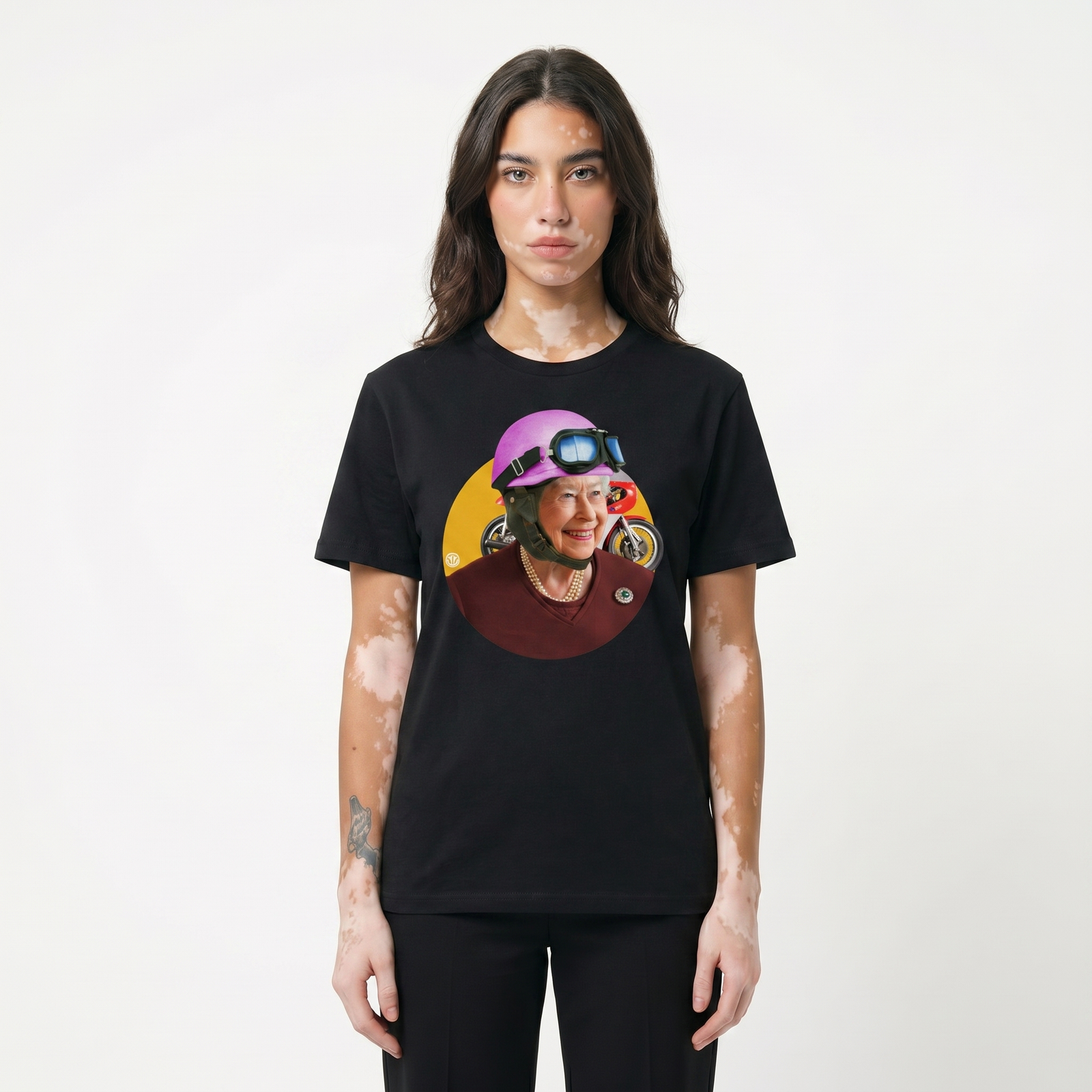 Seetees Betty t-shirt stampa motori comoda