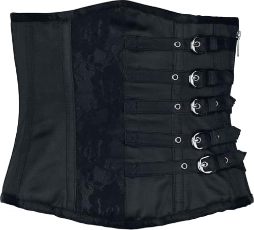 Gothicana by EMP Corsetto Underbust Nero con Fibbie