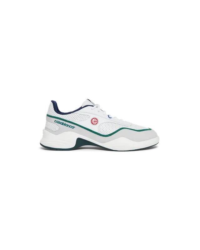 Casablanca Court Championship sneakers pelle bianco