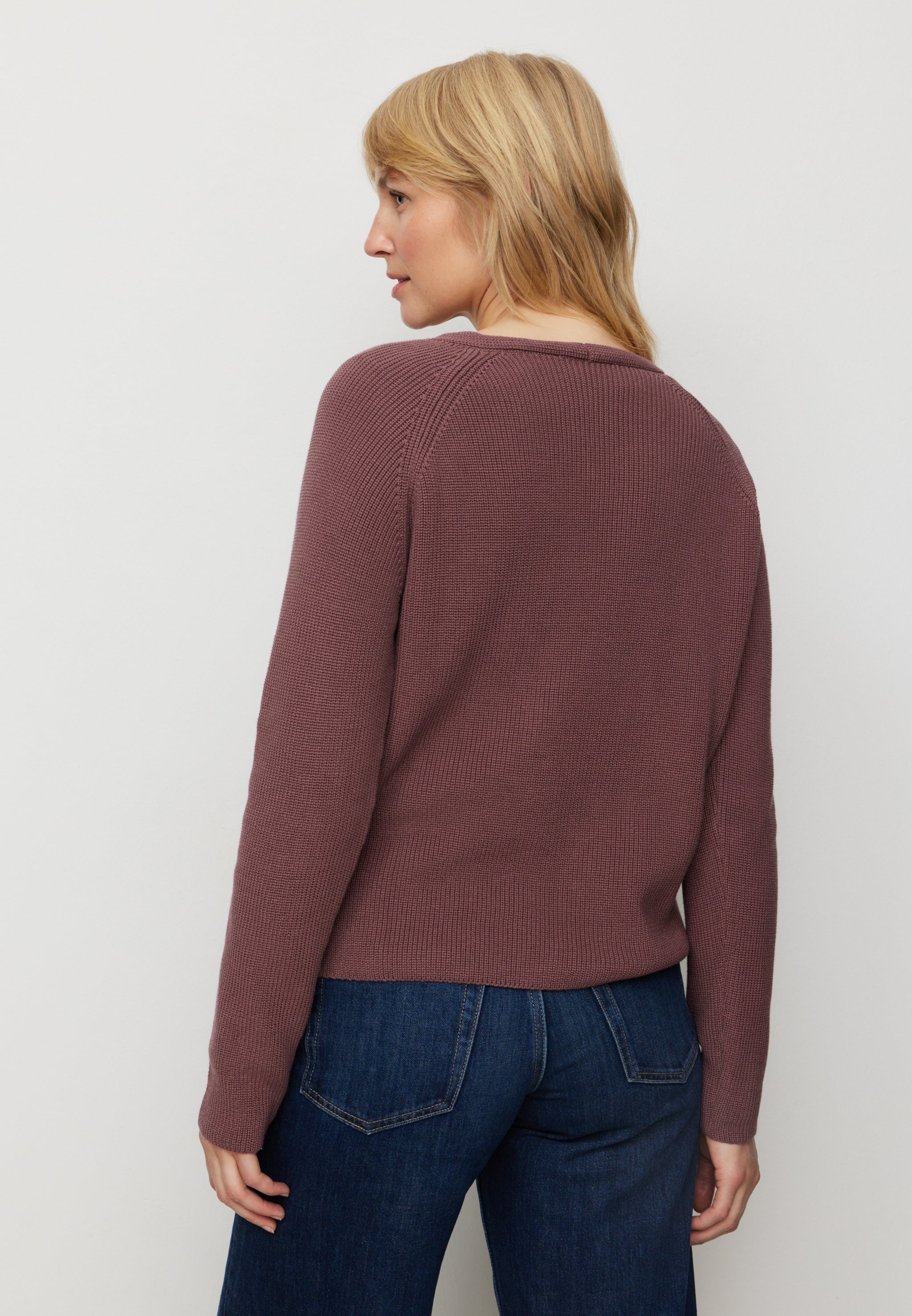Recolution Arugula maglione donna wild berry cotone bio
