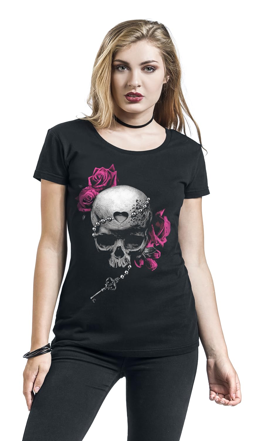Gothicana by EMP Teschi t-shirt nera 3XL donna