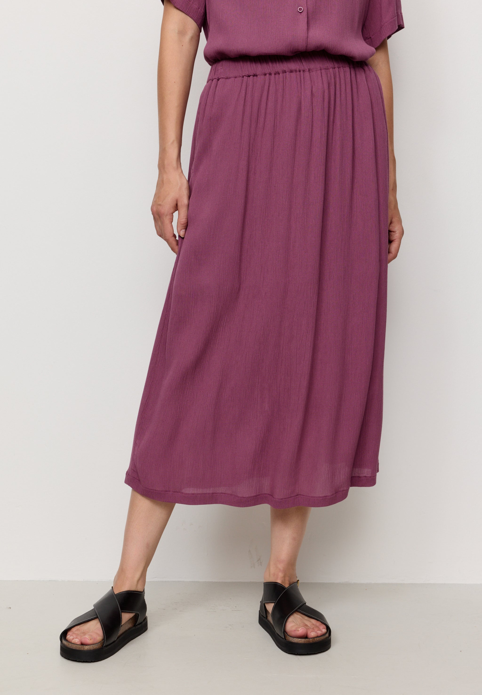 Recolution Peach Gonna Midi Dark Tulip Viscosa EcoVero