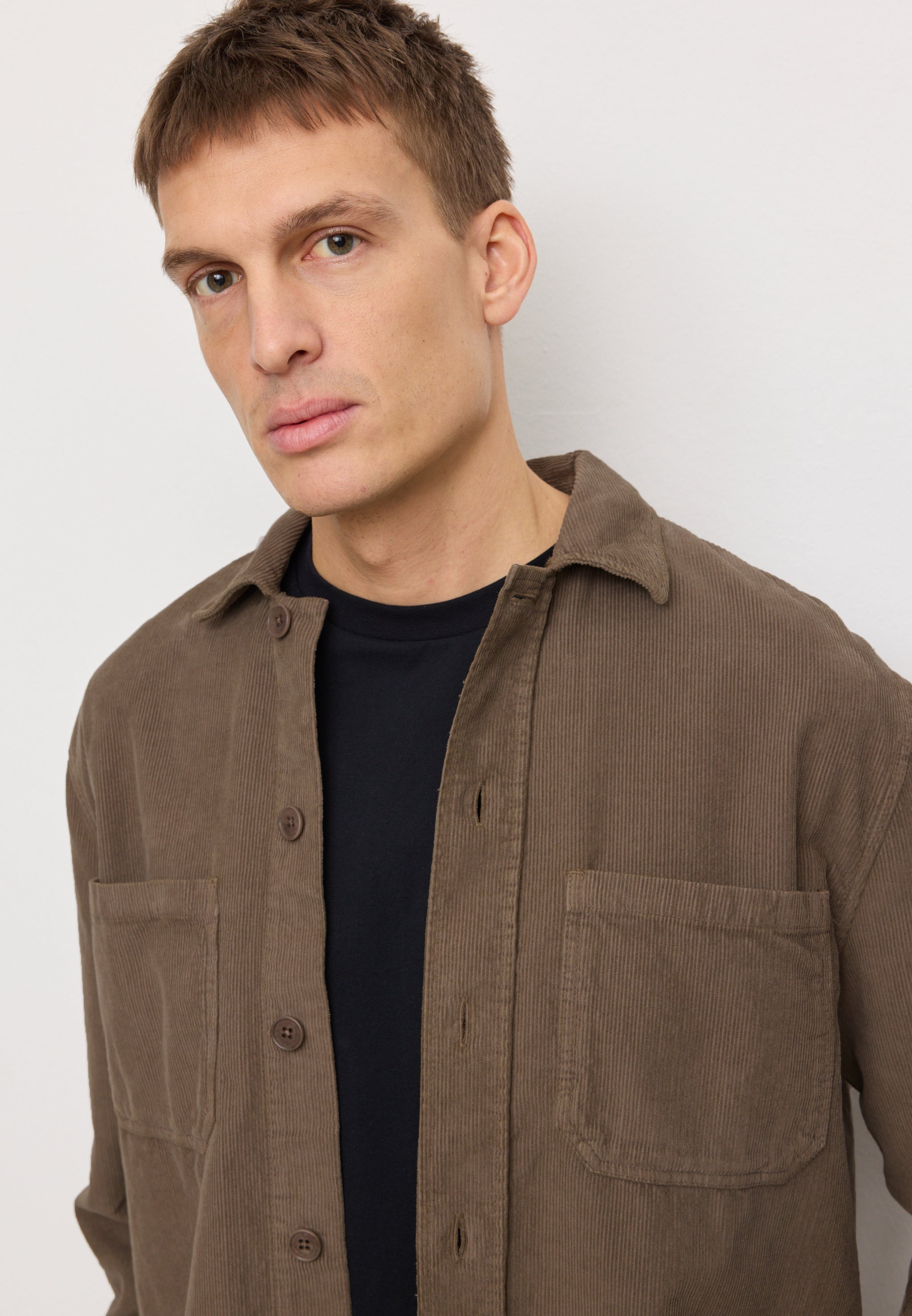 Recolution Baobab overshirt marrone velluto cotone