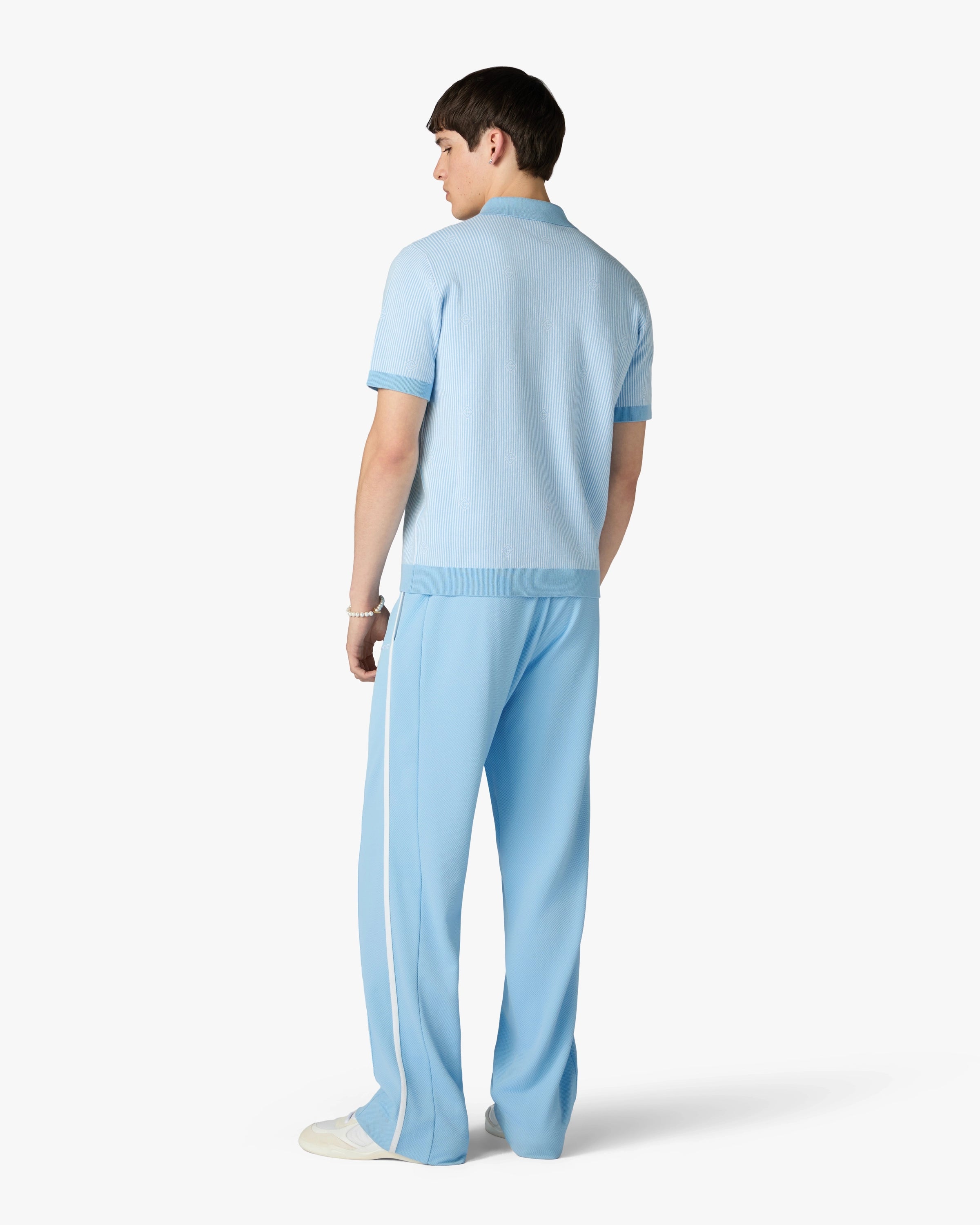 Casablanca Pique pantaloni tuta azzurro chiaro