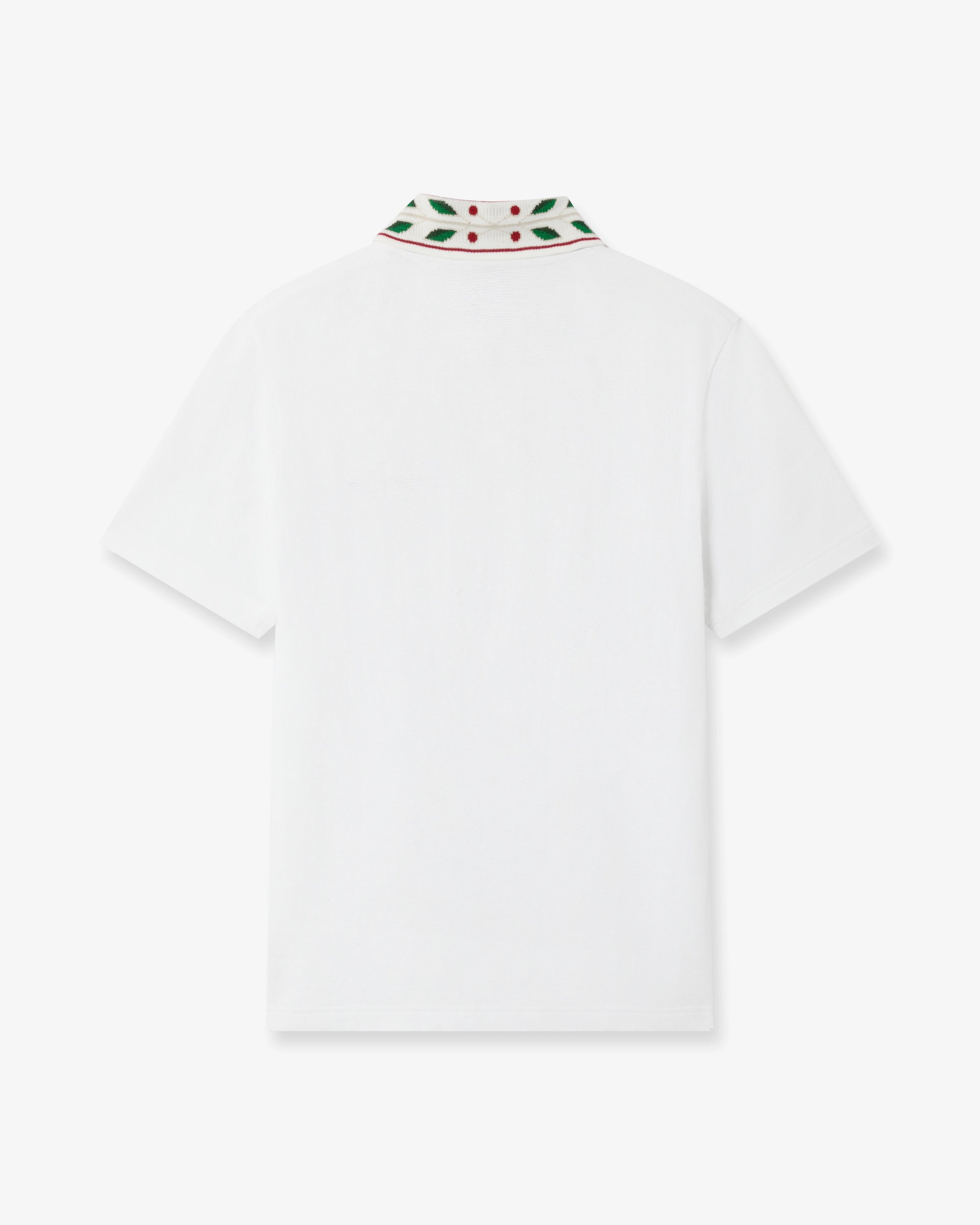 Casablanca Laurel Pique polo bianco cotone