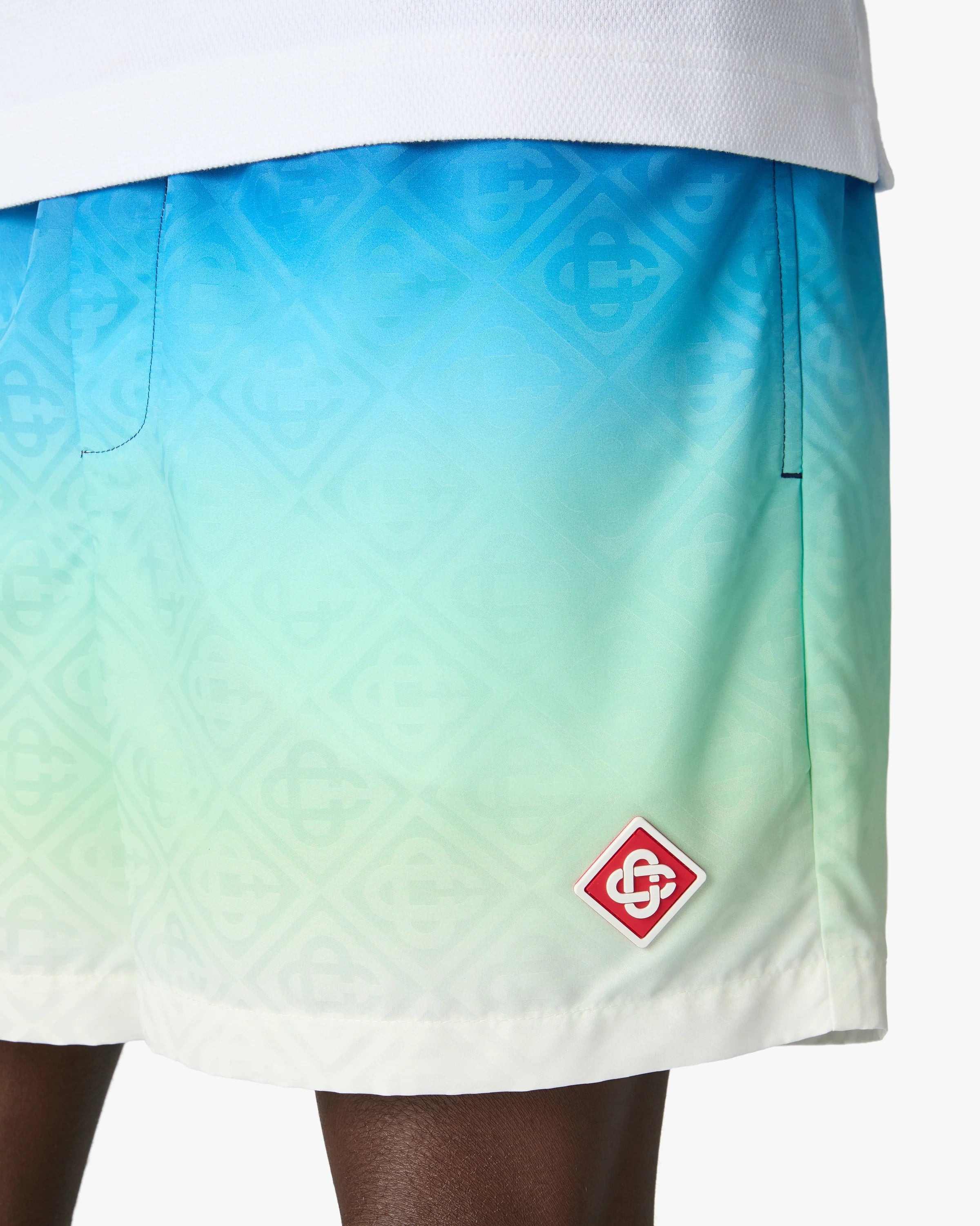 Casablanca Gradient costume mare blu verde poliestere