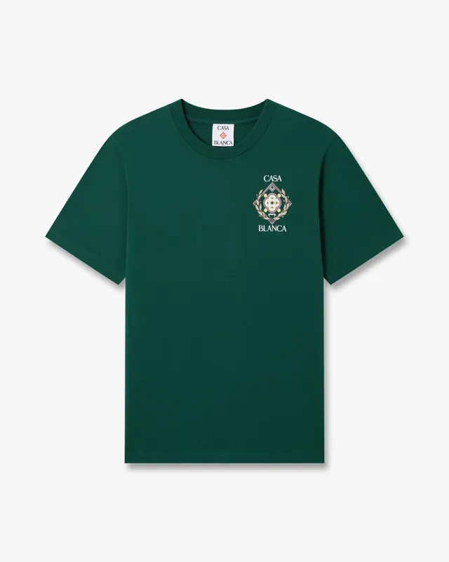 Casablanca Championship t-shirt cotone verde