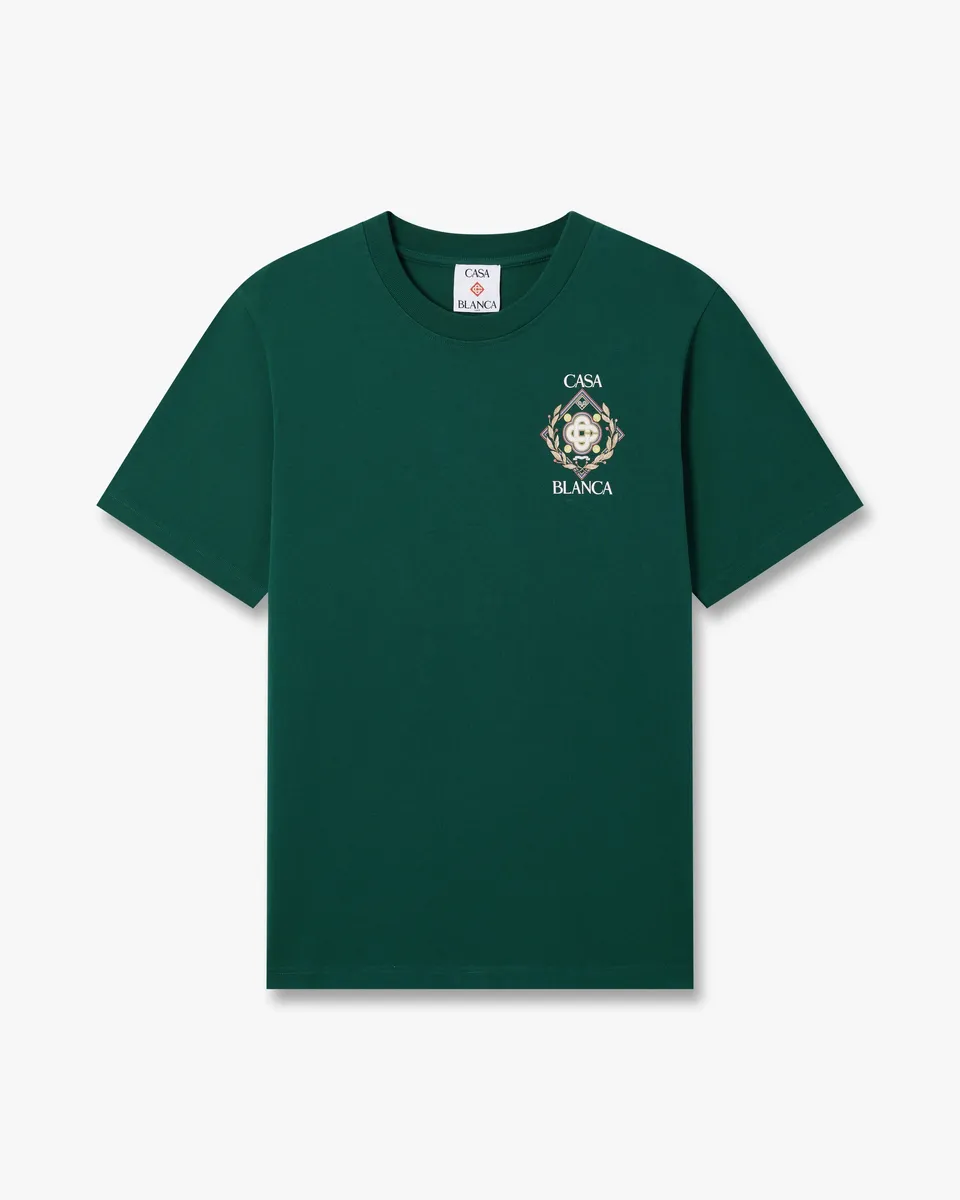 Casablanca Championship t-shirt cotone verde