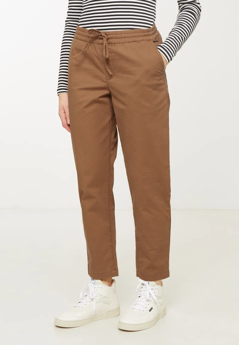 Recolution Kale pantaloni chino marrone cotone bio