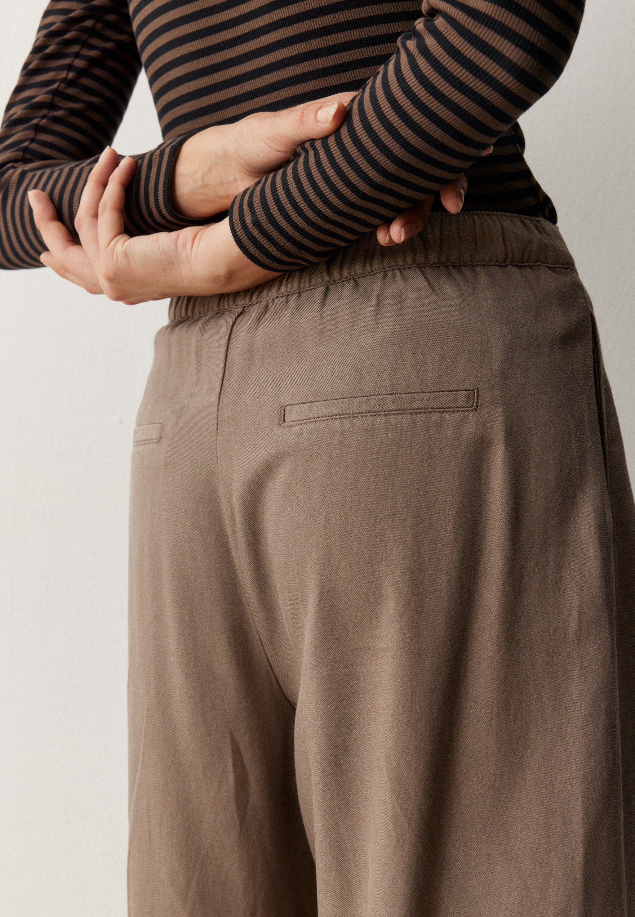 Recolution Ambrosia pantaloni culotte vintage brown lyocell