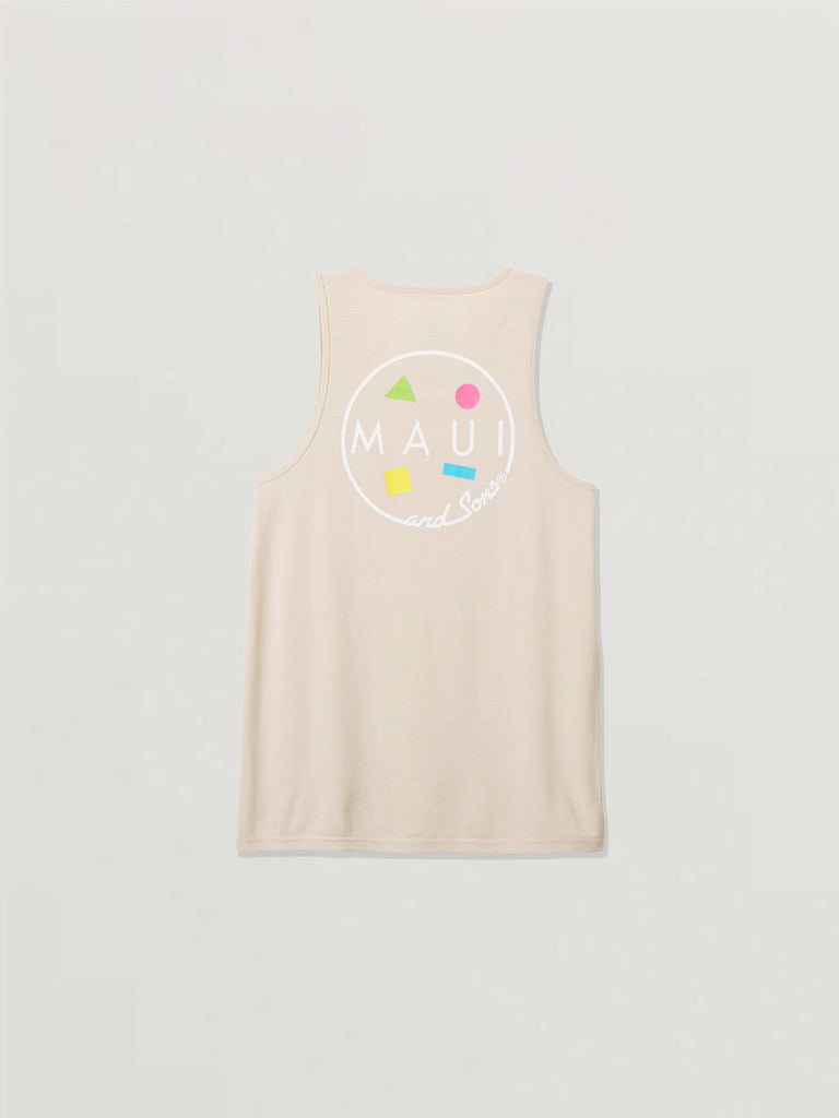 Maui and Sons Cookie Logo 2.0 canotta uomo vanilla in cotone
