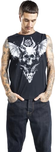 Gothicana by EMP canottiera uomo nera teschio