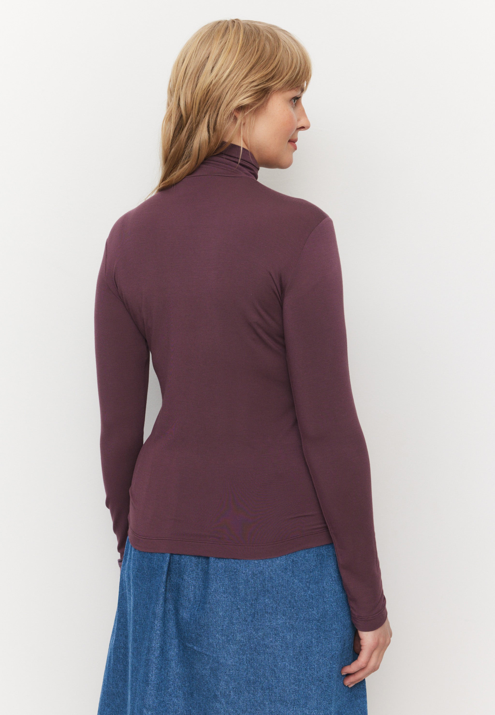 Recolution Nobelis maglia maniche lunghe dark plum
