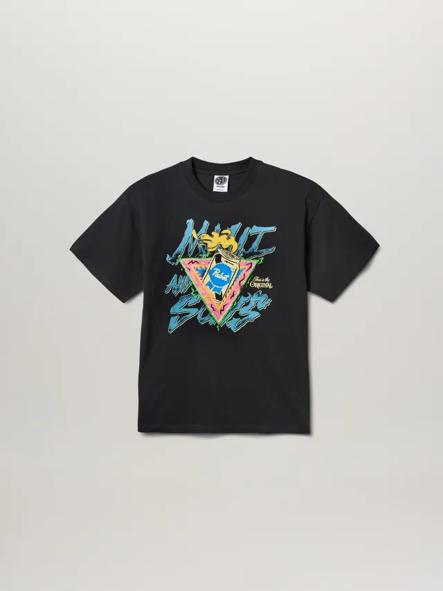 Maui & Sons Pabst Blue Ribbon Rad t-shirt nera cotone
