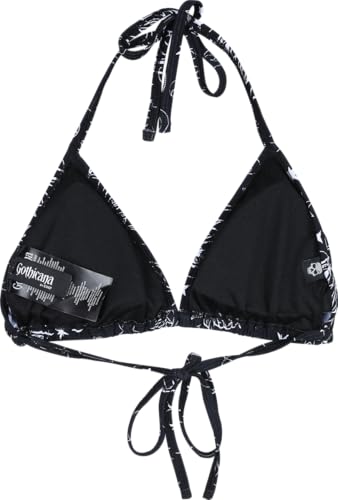 Gothicana by EMP top bikini triangolo nero imbottito