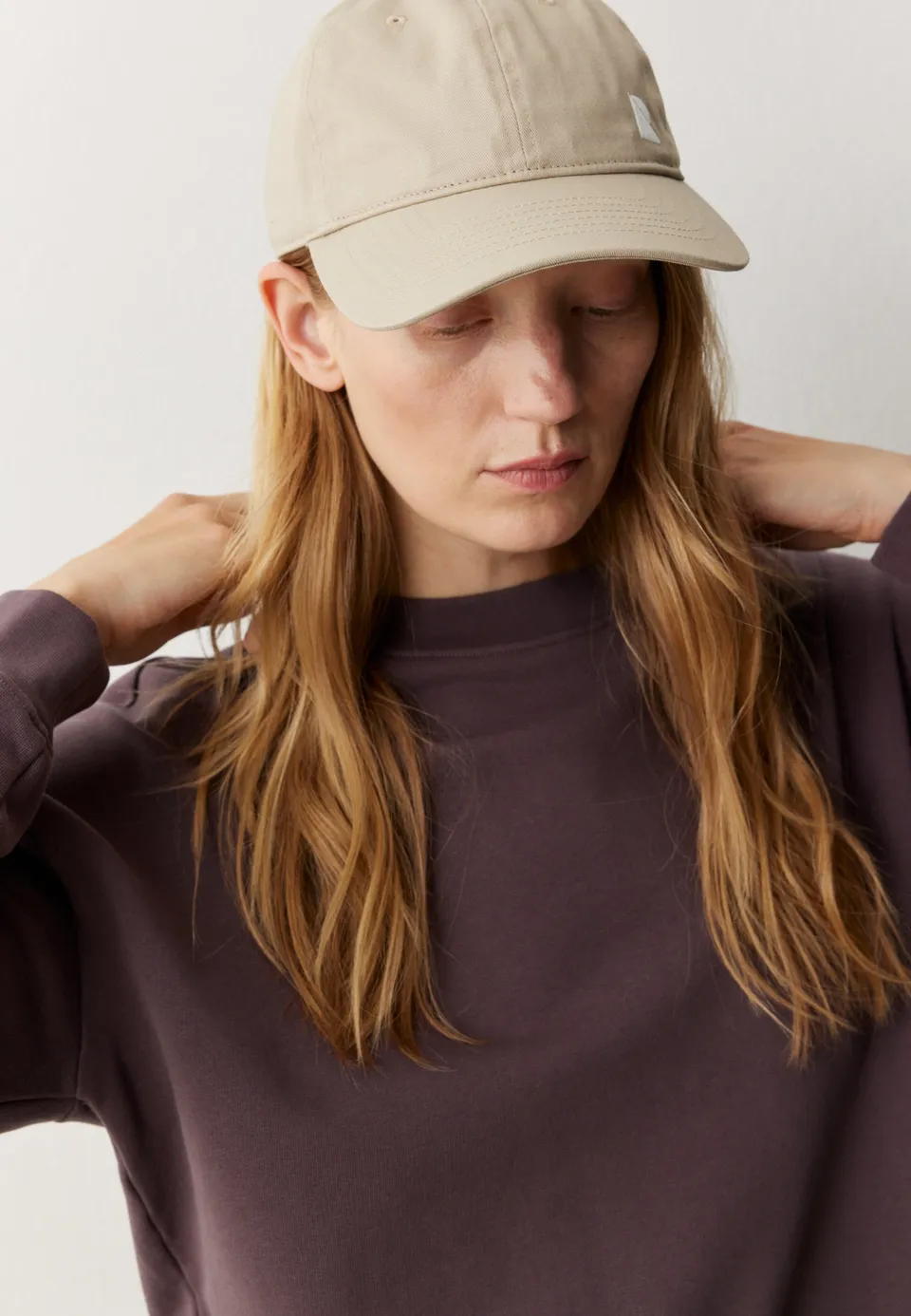 Recolution NERINE felpa dark grape cotone bio loose fit