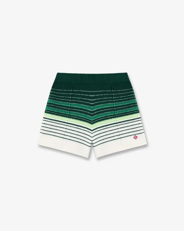 Casablanca Boucle Stripe shorts donna verde