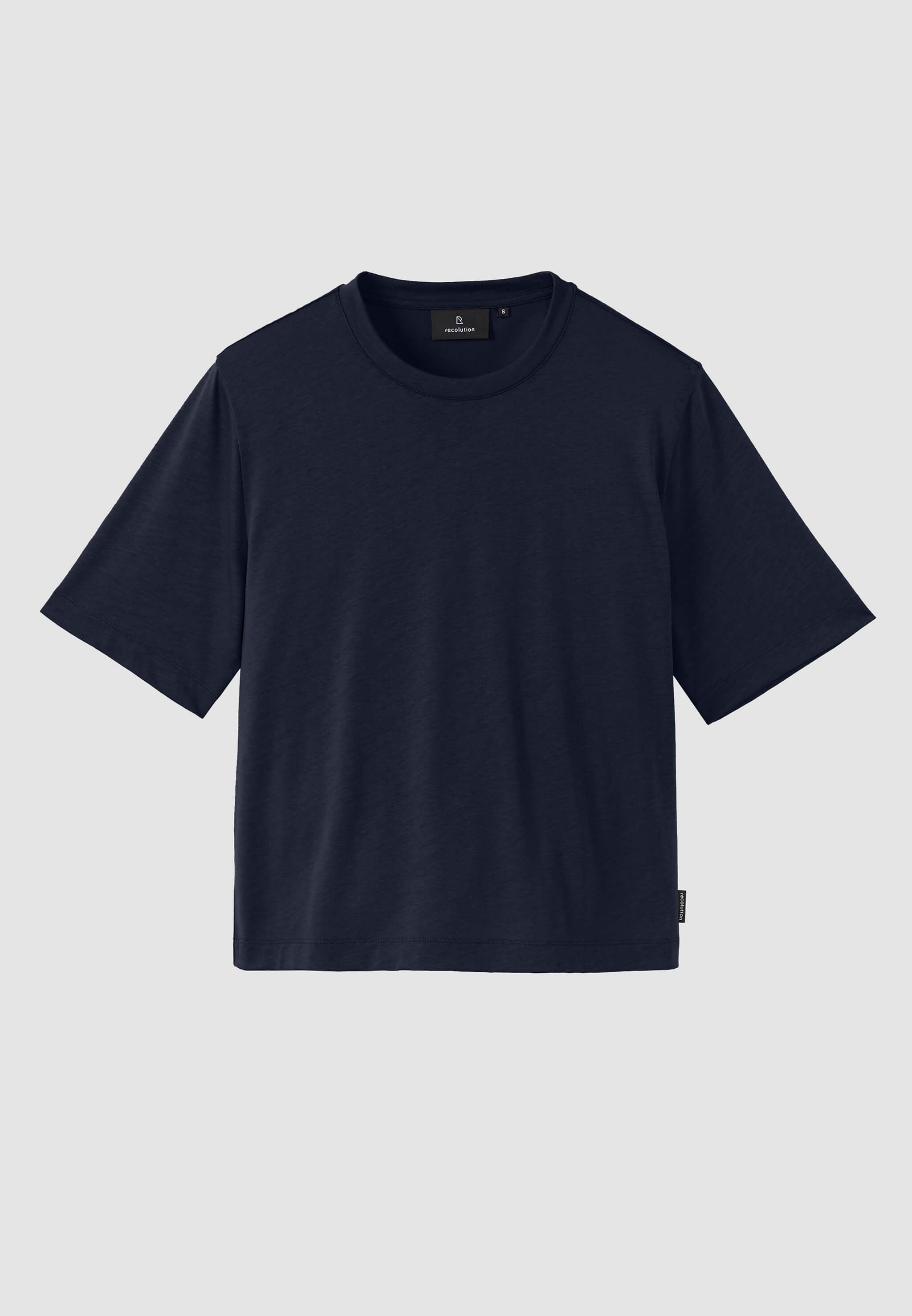 Recolution Tulsi t-shirt blu navy in lyocell e cotone