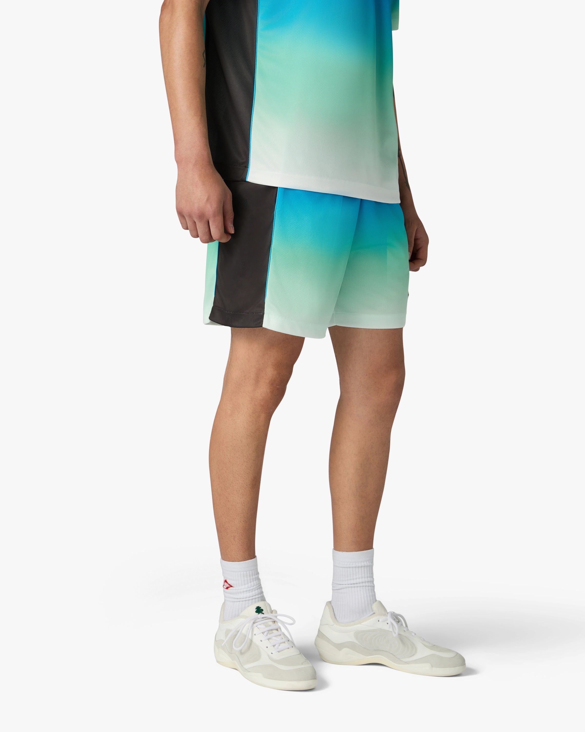 Casablanca Gradient pantaloncini calcio blu verde
