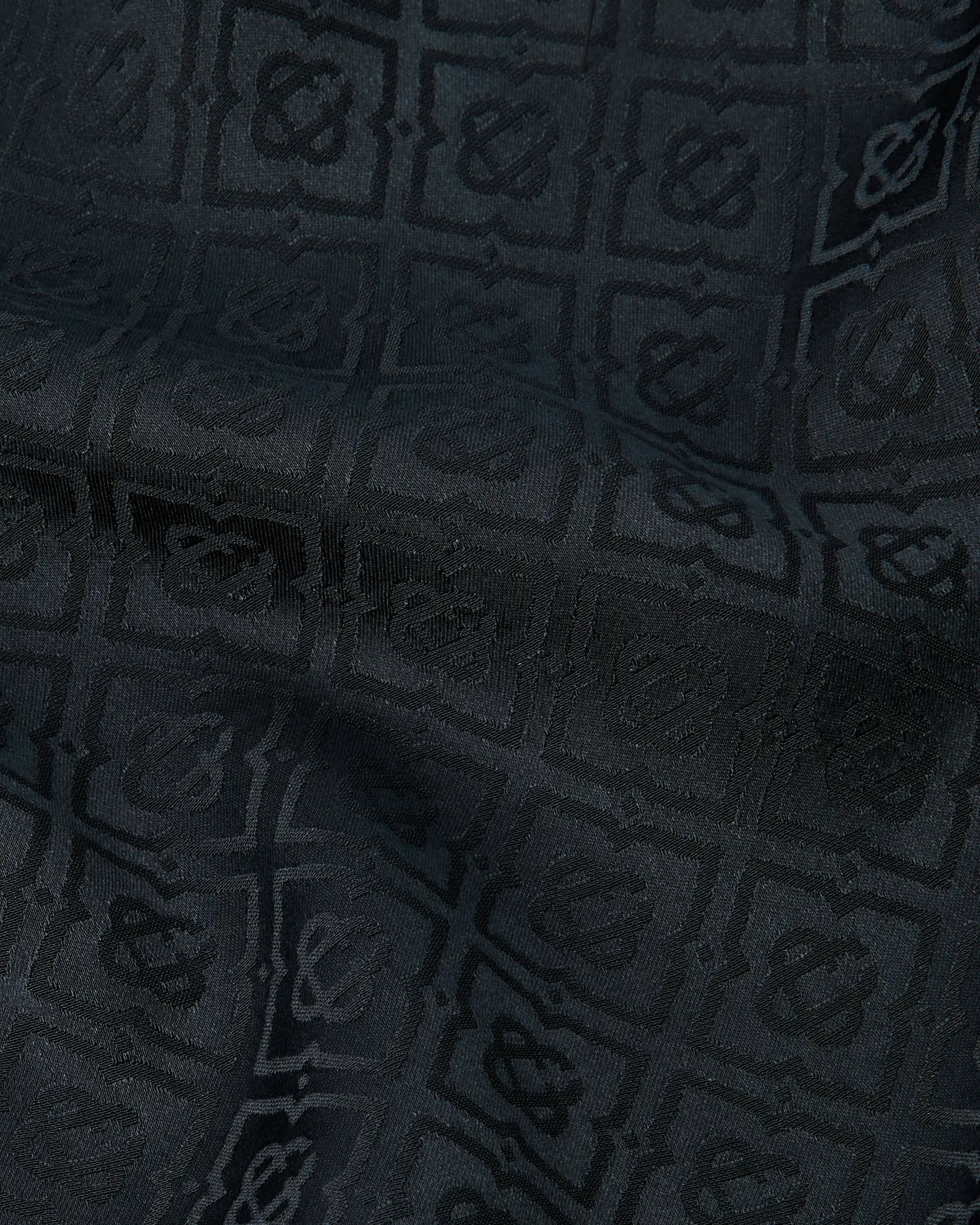 Casablanca Monogram pantaloni tuta viscosa navy