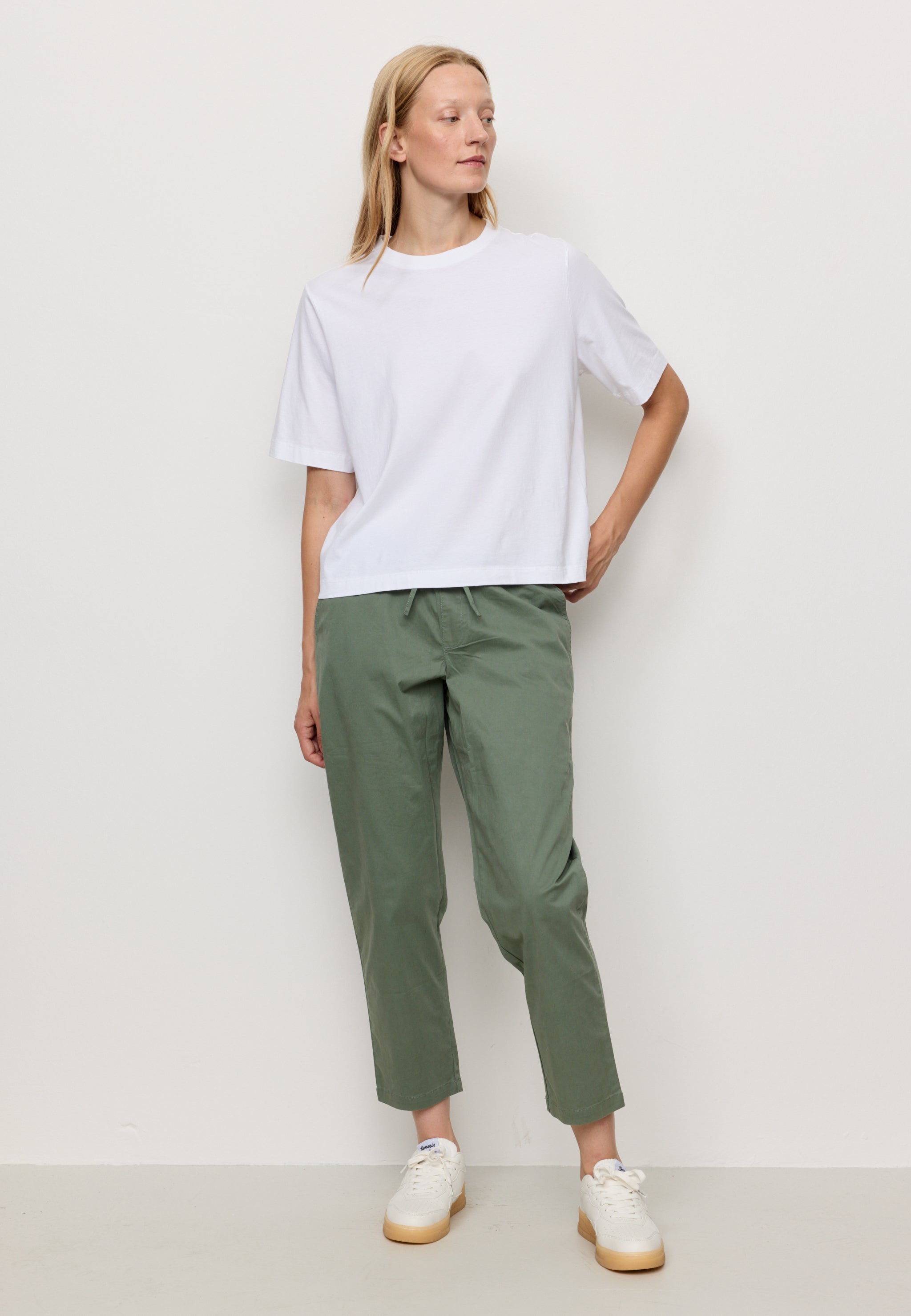 Recolution Kale pantaloni chino kaki cotone bio