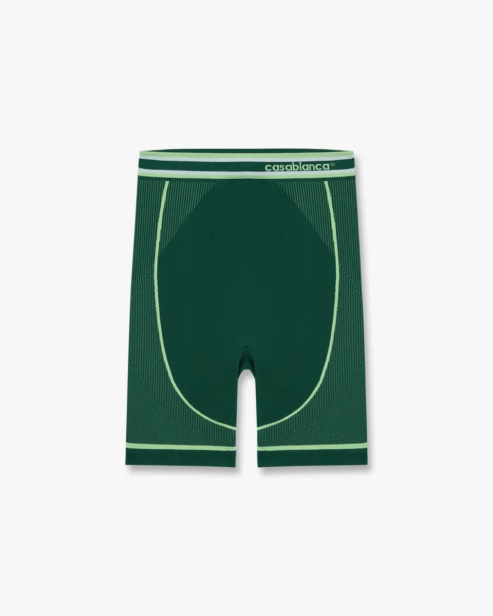 Casablanca Seamless shorts donna verdi elasticizzati