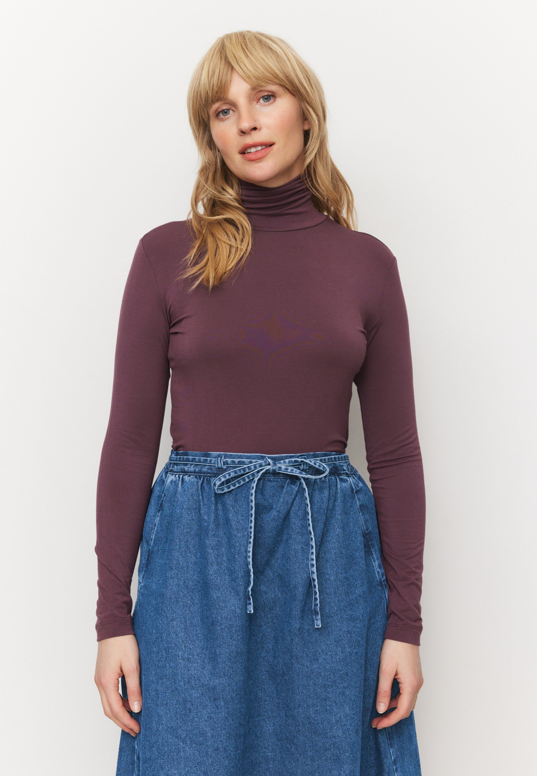 Recolution Nobelis maglia maniche lunghe dark plum
