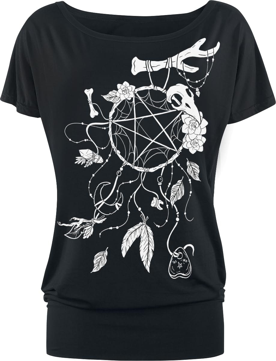 Gothicana by EMP Acchiappasogni t-shirt nera stampa davanti