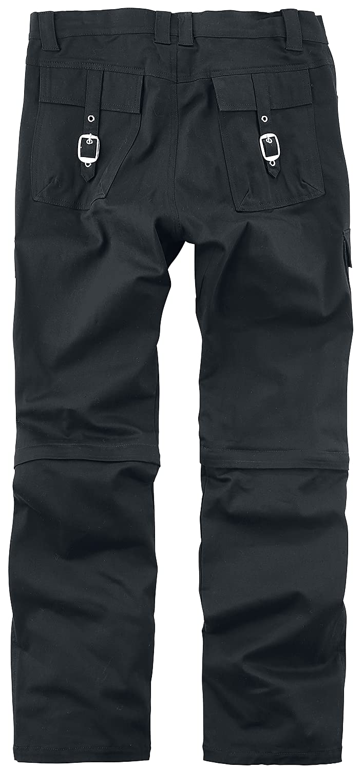 Gothicana by EMP Pantaloni Neri Staccabili W33L34 Gotici