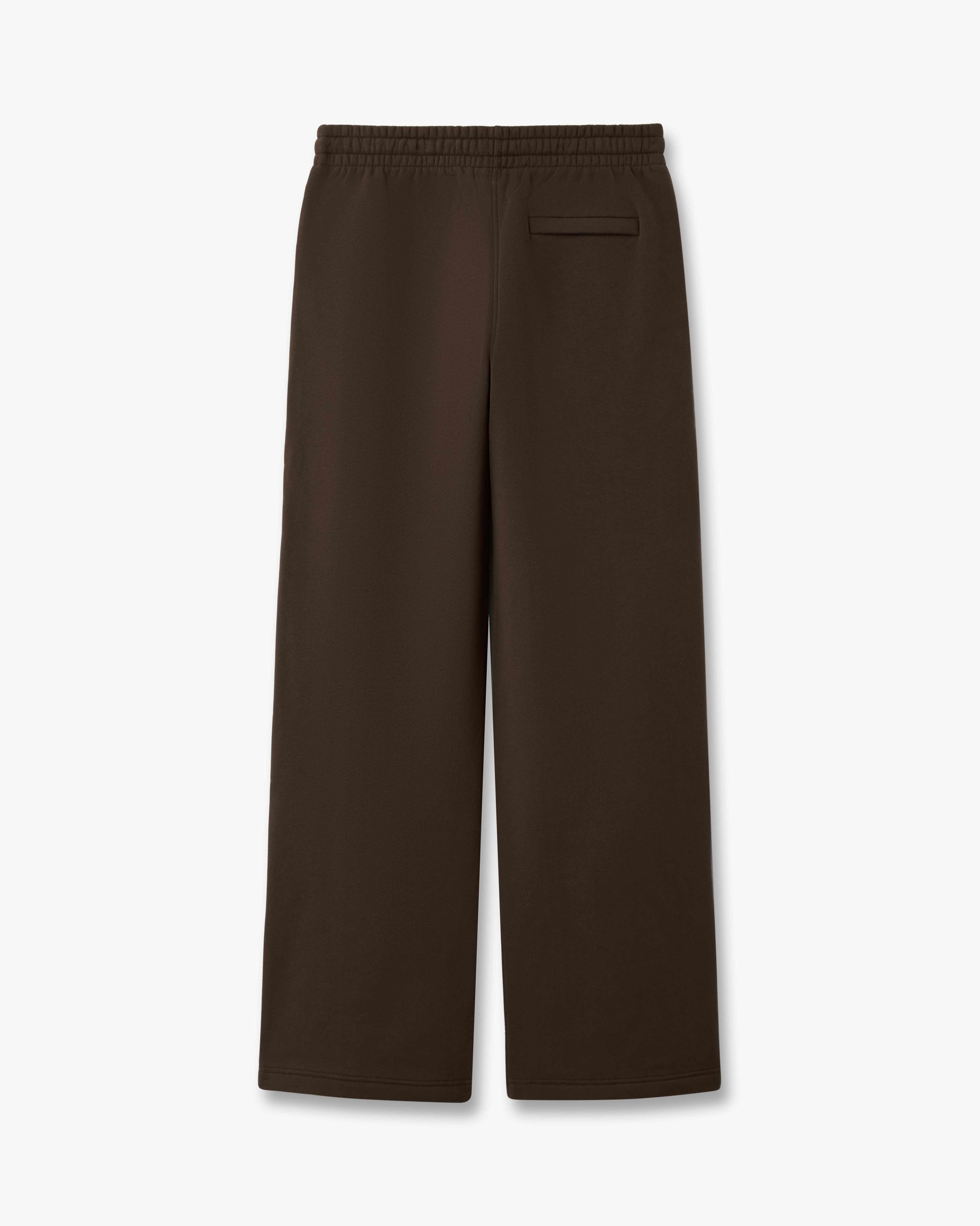 Casablanca Wide Leg pantaloni tuta marroni cotone cashmere